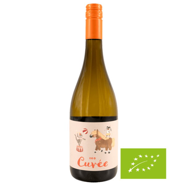 Eko Cuvée 2022 - wino lubuskie Butelka wina Eko Cuvée 2022 z winnicy lubuskiej, w kategorii wino ekologiczne.