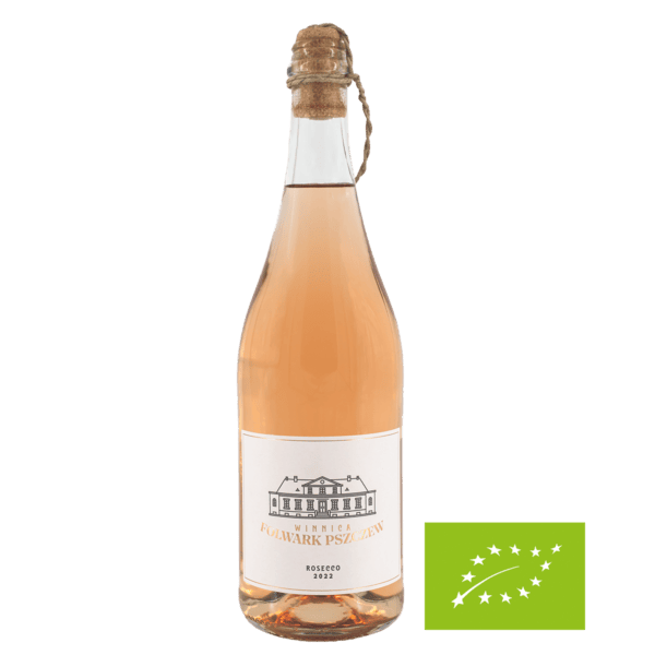 Różowe wino z lubuskiej winnicy Butelka różowego wina z lubuskiej winnicy, w kategorii wino różowe.